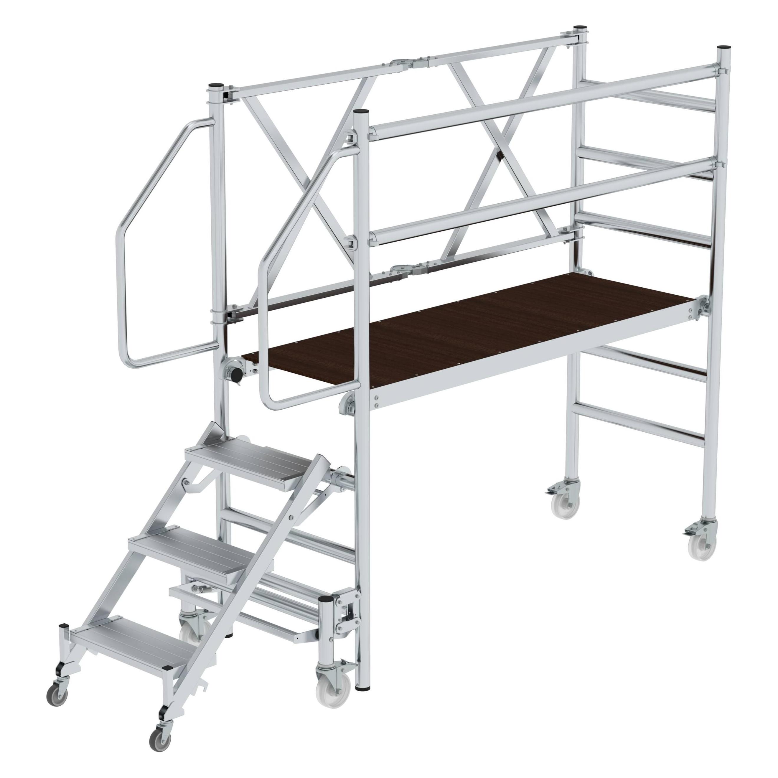 Munk Günzburger Montageplattform mit Treppenzustieg aus Aluminium (268.20 cm) (011305)