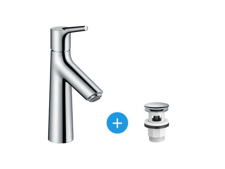 Talis S Ensemble Mitigeur de lavabo + Set complet de vidage synthétique pour lavabo, Chrome (72021000-CLICCLAC)