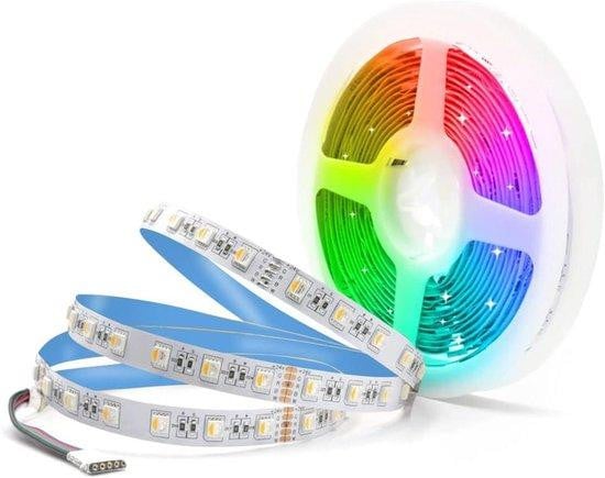 Arotelicht LED Strip RGB Warm Wit - 5 Meter - Wit