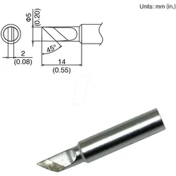 HAK T18-K - Lötspitze T18-K, 5,0 mm, messer