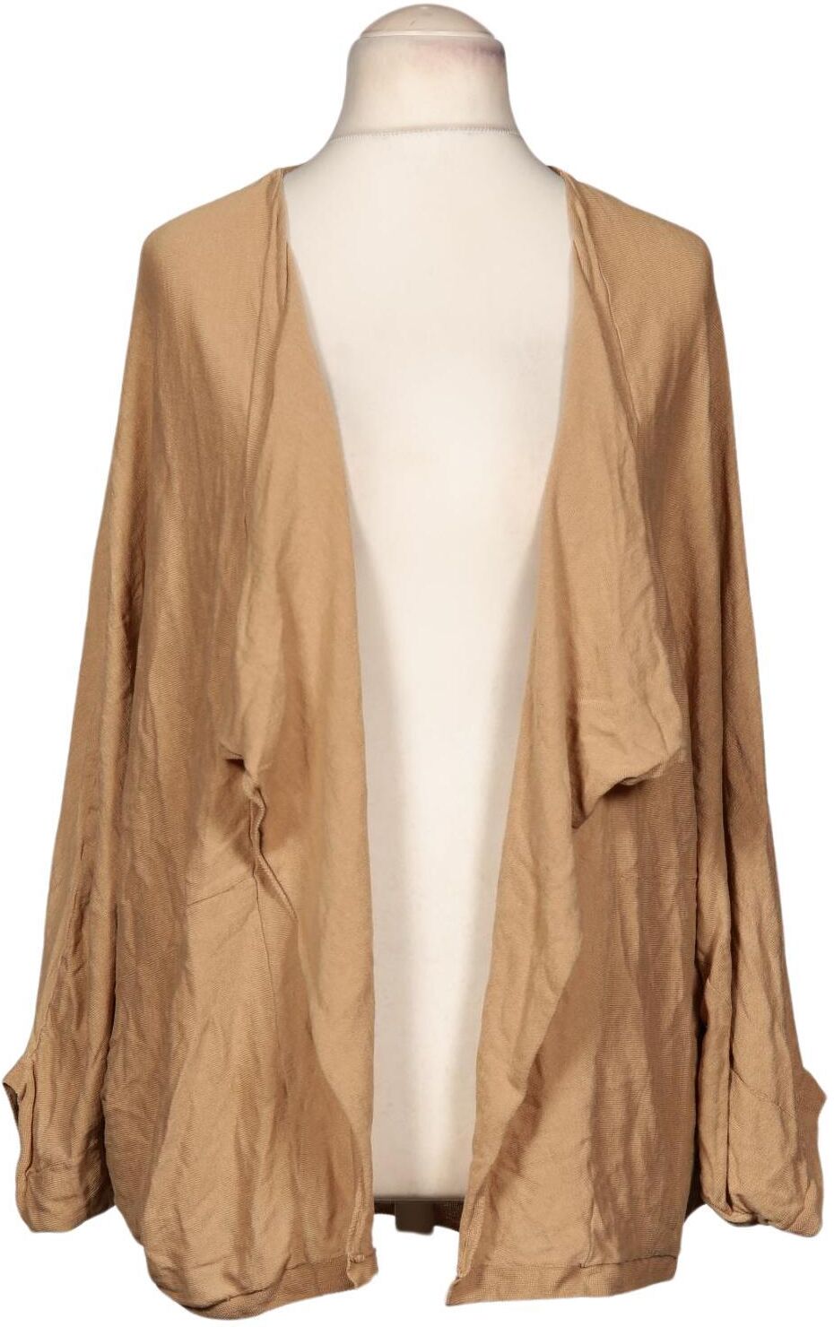 Zara Damen Strickjacke, Beige, Gr. M, Baumwolle / Seide - Second Hand