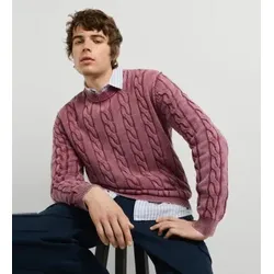 Pepe Jeans für Herren. PM7000094 Pullover Draven rot (XL), Lässig, Kastanienbraun, Baumwolle