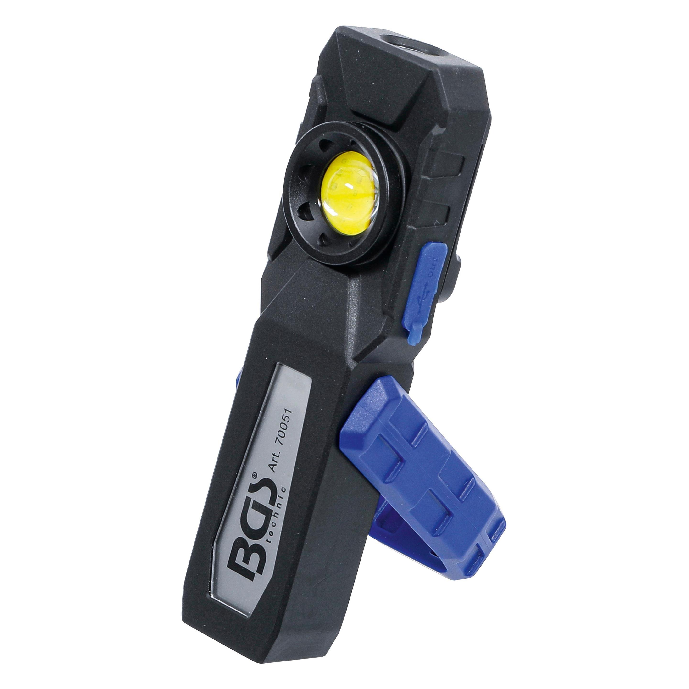BGS COB-LED-Werkstattleuchte mit Magnet und Haken klappbar (500 lm) (70051)