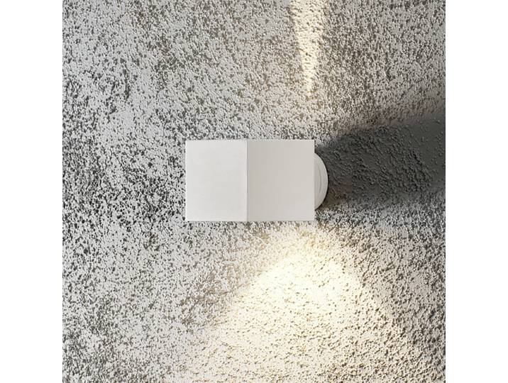Applique extérieure carré 10 x 9 x 14cm Blanc