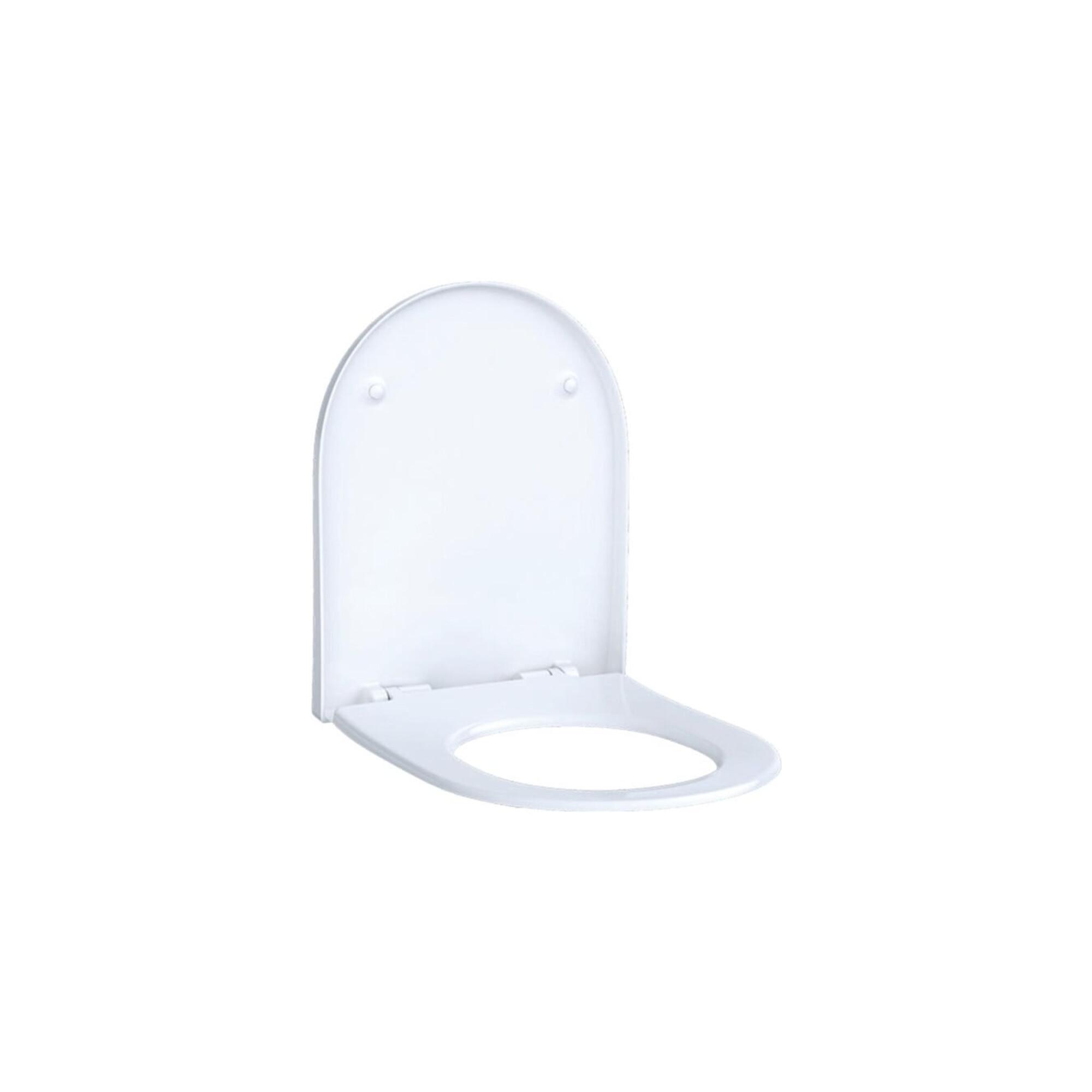 Geberit WC-Sitz Acanto Scharn. MS verchromt, m Absenkaut., weiß (500660012)