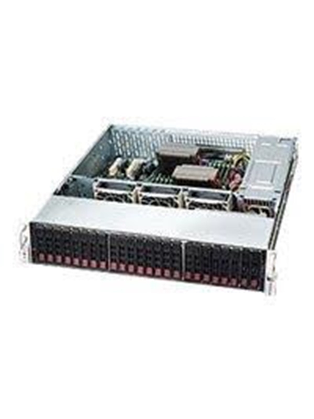 Supermicro SC216 BAC-R920LPB - Gehäuse - Server (Rack) - Schwarz