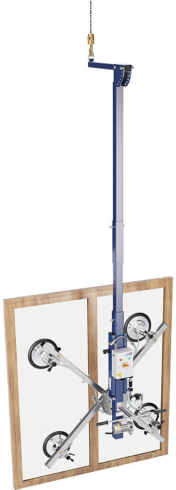 Vakuumheber AERO-VARIOWIN, schwenkbar, Tragfähigkeit 250 kg, 4 Scheiben AERO-LIFT
