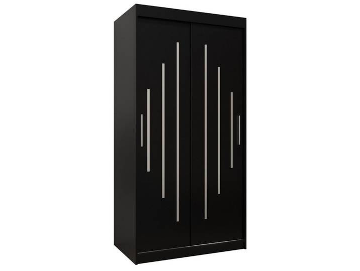ABIKS MÖBEL Schwebetürenschrank YORK Schlafzimmerschrank - mit Kleiderstange, Regalen