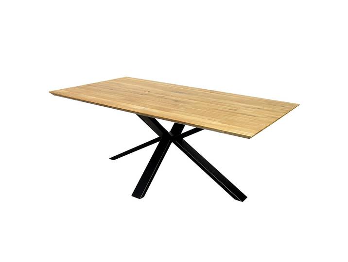 Esstisch mit schweizer Kante 220cm Braun
