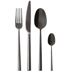 Sambonet Besteckset Rock Schwarz 24-teilig