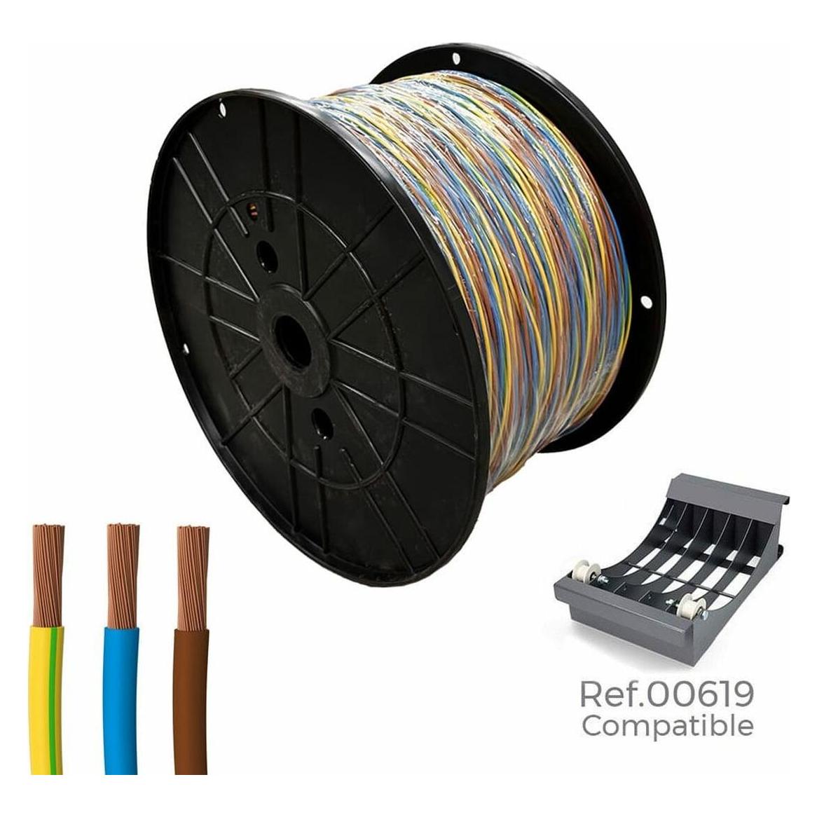 Sediles Elektrische Schlauchleitung H07Z1-K 3G Dreifarbig 3 X 1,5 Mm 300 M (300 m) (52256520)