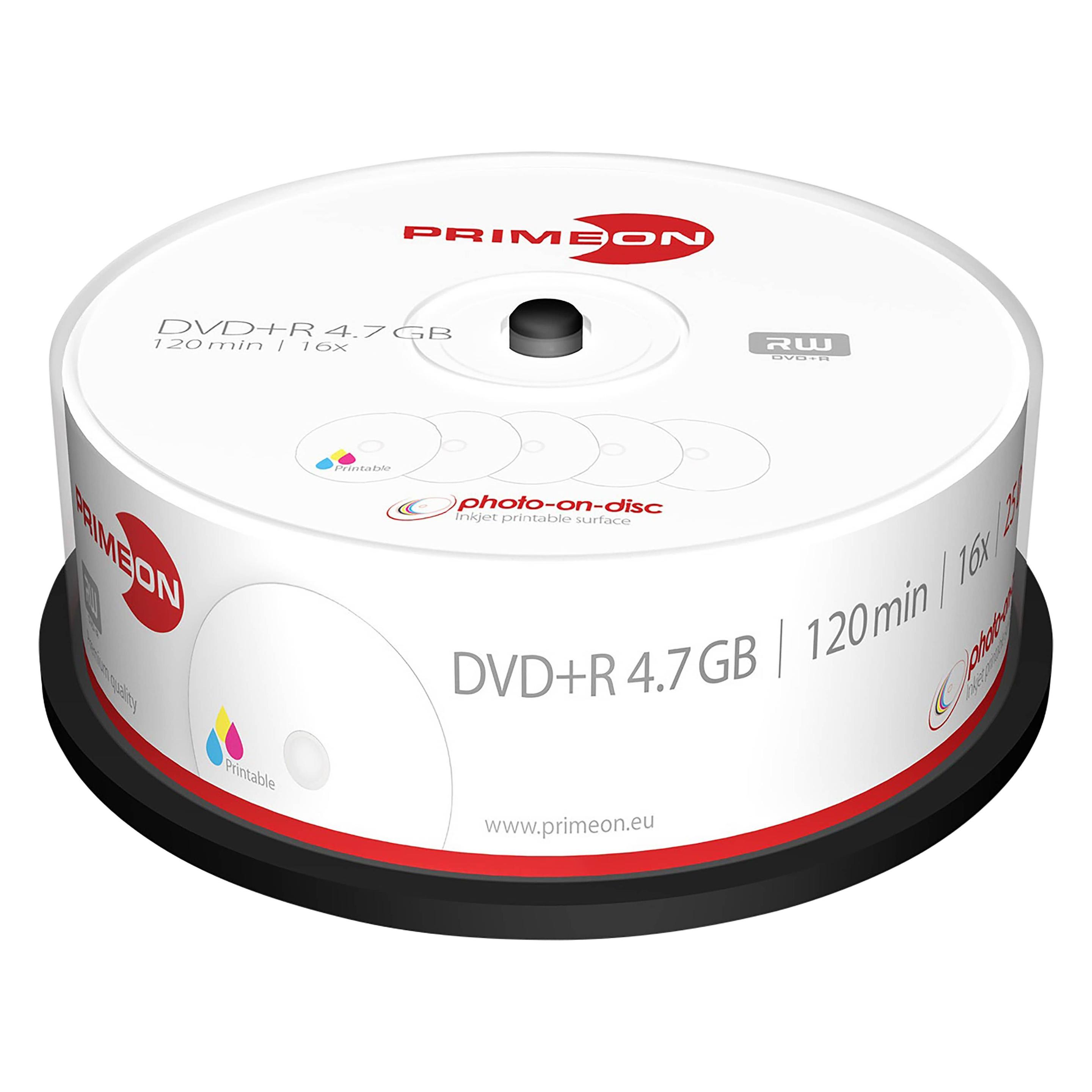 Primeon DVD+R 4.7GB 25er Spindel (25x) (2761225)