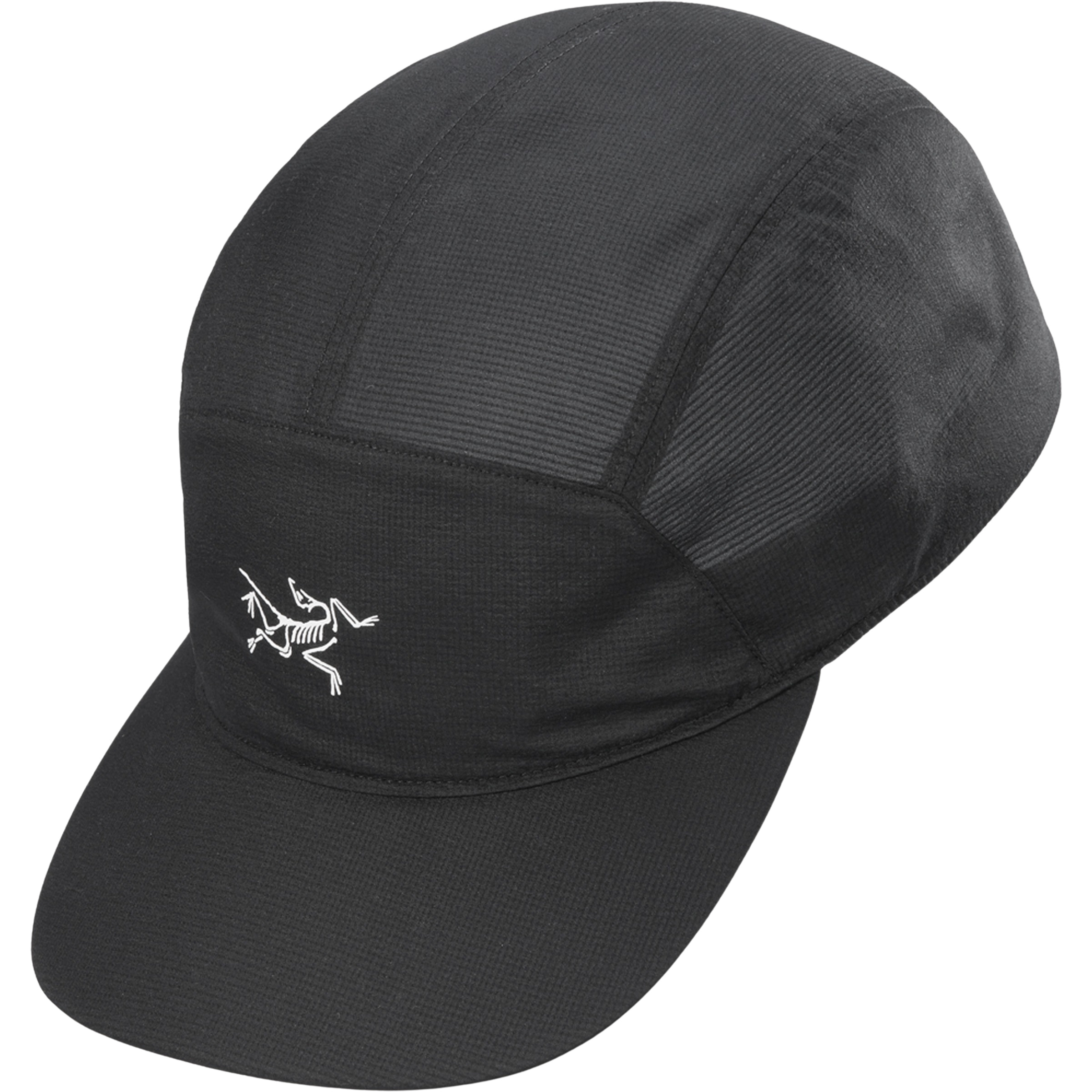 Arc'teryx Aerios 5 Panel Cap Basecaps schwarz Größe M Trekking Wasserabweisend Wasserabweisend