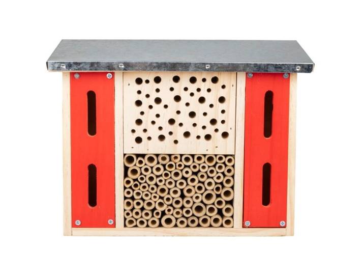 Insektenhotel Windhager Flat - Farbe: Rot - Insektenhotel