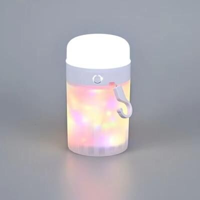 Inspired Finds 3 in 1 Rechargeable Camping String Lights Power Bank Tape Measure Lantern white