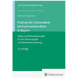 Prüfung Stimmzettel BY, Fachbücher von Hermann Büchner