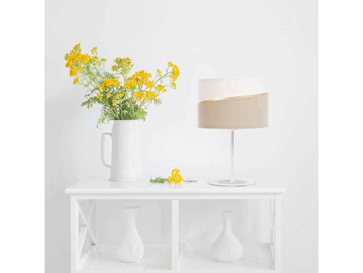 Tischlampe Susan Maco Design, weiß / opal, für Wohn- / Esszimmer, Metall, Tischlampe