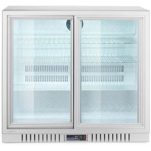 Arktic Getränkekühlschrank 236918, mit Glastür, abschließbar, zweitürig, mit 4 Ablagen, 150 Liter, 90 x 84 cm
