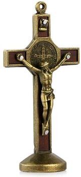 Inspire Essentials Christian Jesus Cross Car Dashboard Ornament Decor bronze
