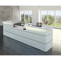 Moderne Theke Atlanta Glas Kundentheke