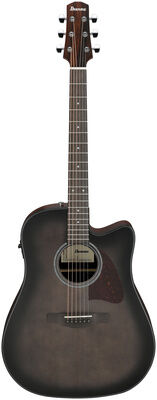 Ibanez AAD70CE-TBN Transparent Charcoal Burst B