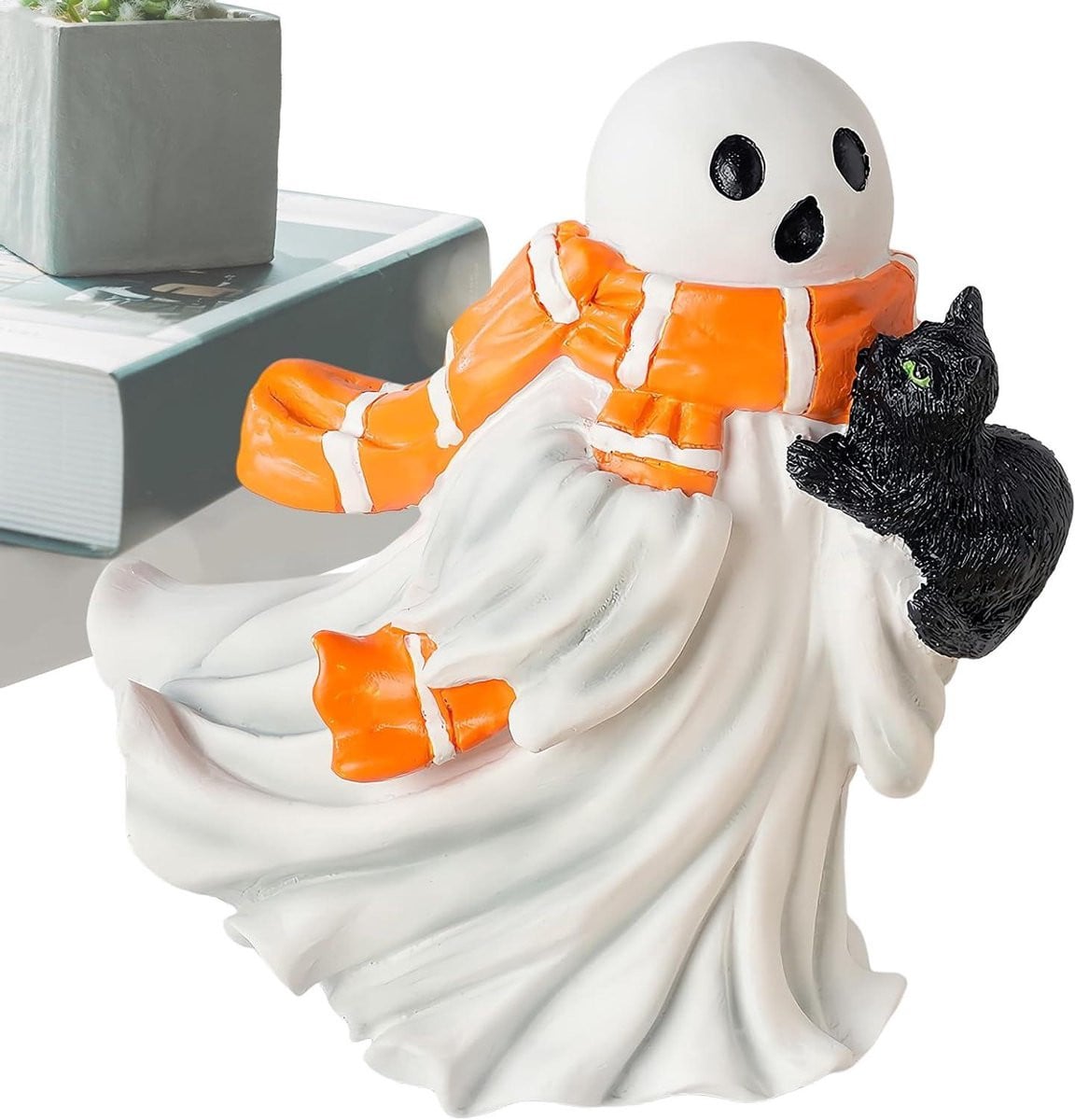 Handgemaakt Spook Beeldje voor Halloween Decoratie op Tafel