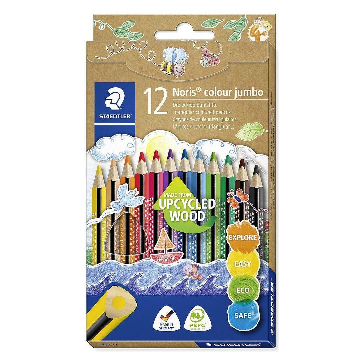Staedtler Buntstifte Noris colour jumbo Upcycled Wood 12er (12x) (188 C12)