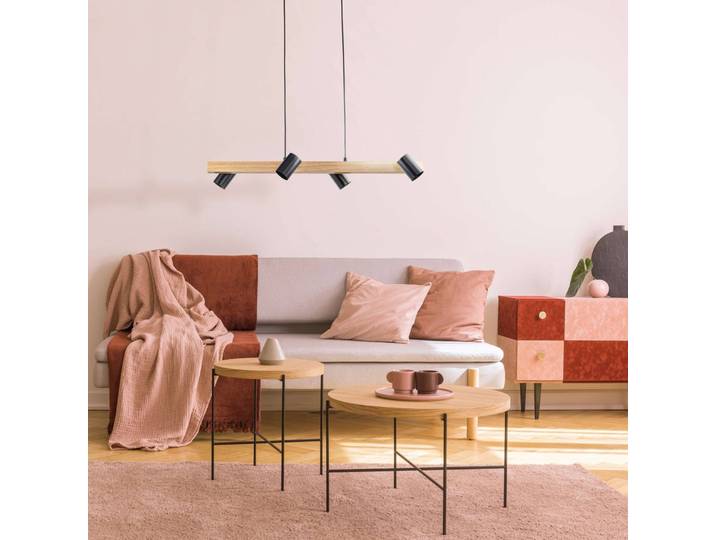 Näve Hängelampe Frida, dimmbar, schwarz, für Wohn- / Esszimmer, Metall, Pendelleuchte