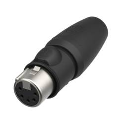 Neutrik NC5FX1-TOP XLR-Steckverbinder Kupplung, gerade Polzahl: 5 Schwarz 1 St. Piece