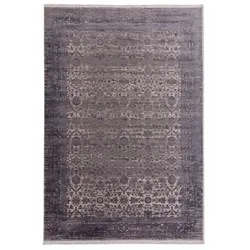 Webteppich Etena 160 x 230 cm Mischgewebe Grau