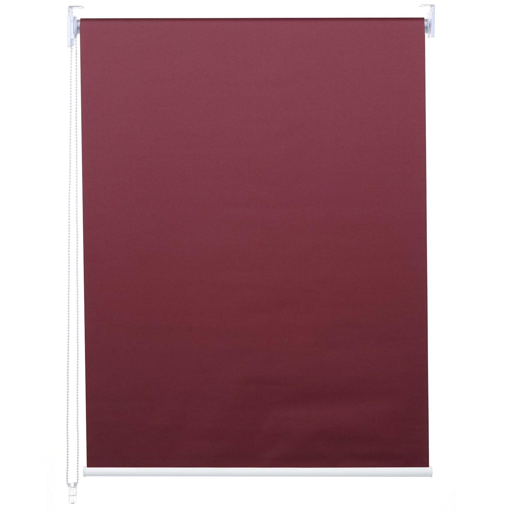 Rollo MCW-D52, Fensterrollo Seitenzugrollo Jalousie, Sonnenschutz Verdunkelung blickdicht 90x160cm ~ bordeaux