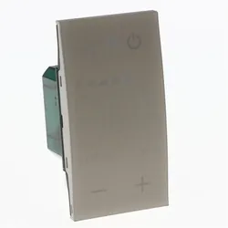 Legrand KM4691 LivingNow Elektronisches MyHome-Thermostat mit Display in der Farbe Sand