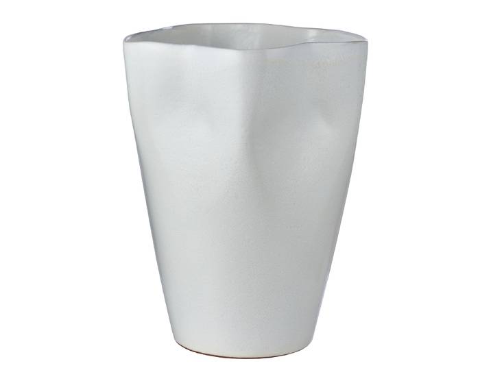 Vase ORGANIC 25 x 31 x 25cm Blanc/Blanc