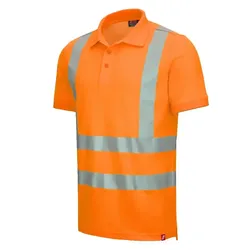 Warnschutz Polo-Shirt Kl. 2 "MOTION TEX VIZ" UV-Schutz - S - Orange