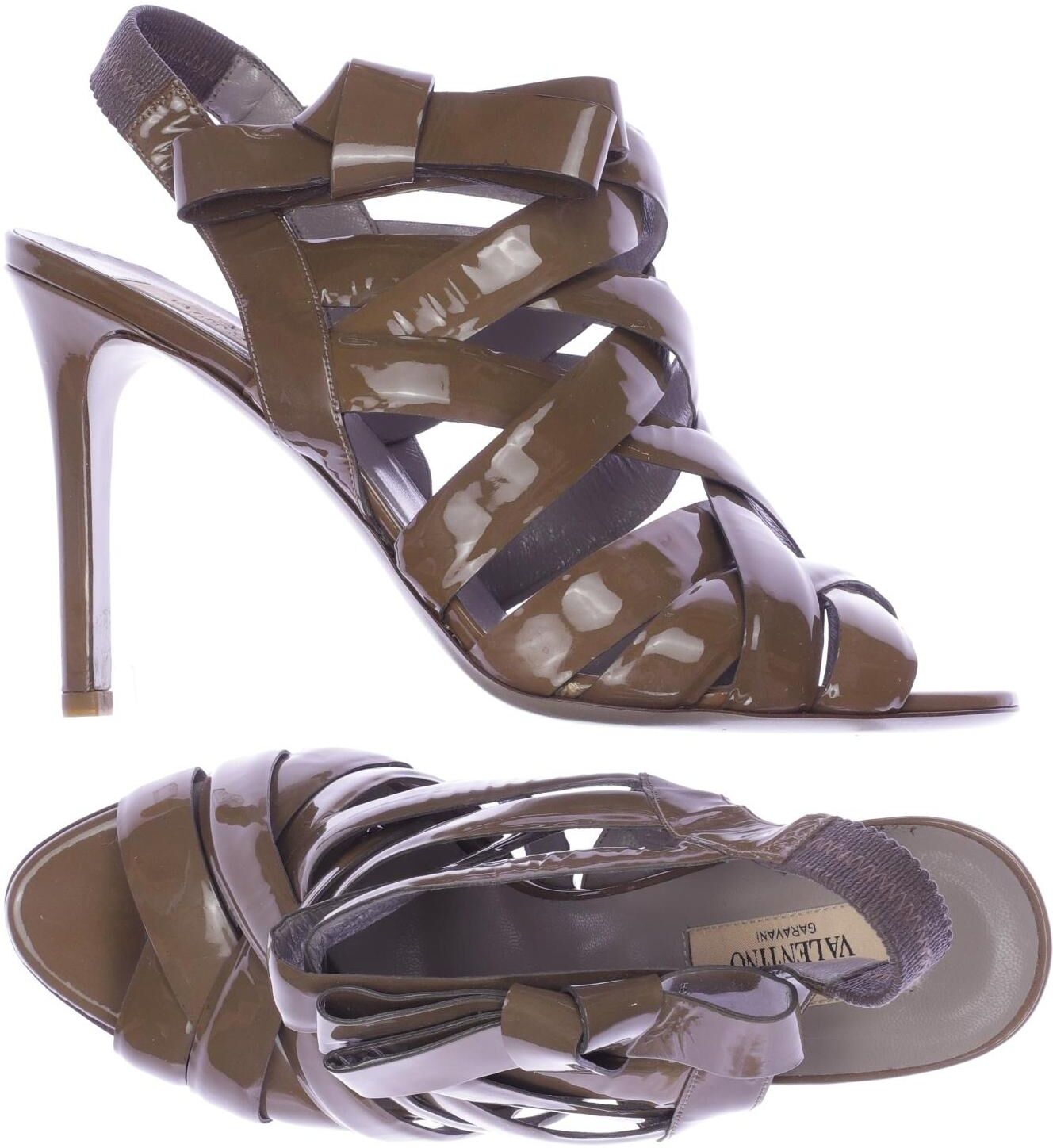 Valentino Garavani Damen Sandalen, Braun, Gr. EU 40, Leder - Second Hand