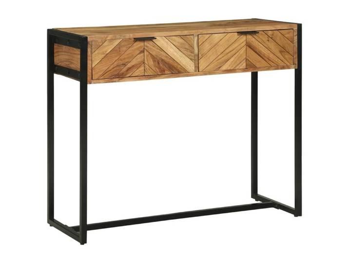 Table de couloir - GKK - Table console - Pratique & légère - 90x35x75 cm - Bois Massif Acacia(693)