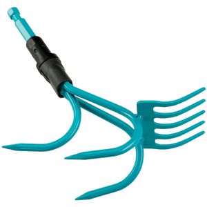 Gardena Grubber 2in1 Grubber-Rechen, 3165-20, Combisystem Werkzeugkopf, aus Stahl, Breite 9cm