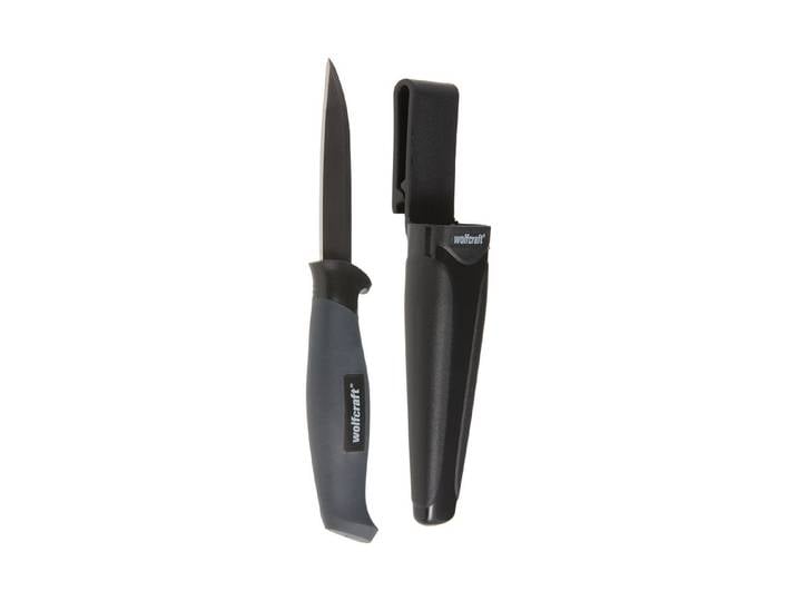 Wolfcraft Outdoormesser mit Kunststoffgriff