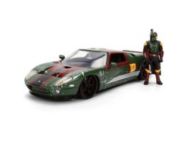 JADA Voiture miniature « Star Wars », échelle 1:24 (Boba Fett, Ford GT 2005)
