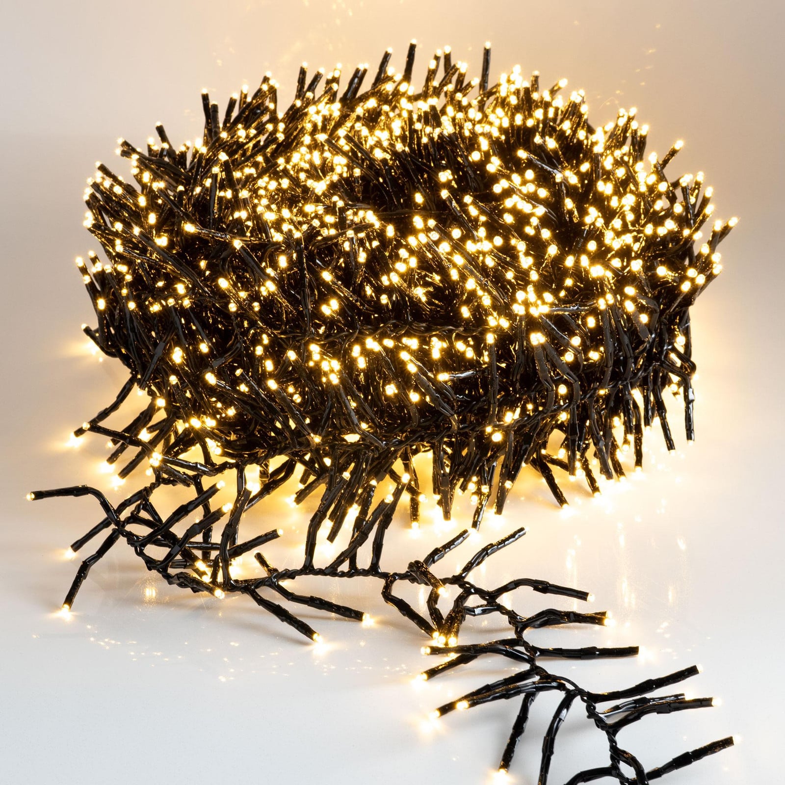 Spetebo Lichtslingering Warmwit - 22 meter met 3000 LED - Decoratieve verlichting voor binnen en buiten met controller en geheugenchip