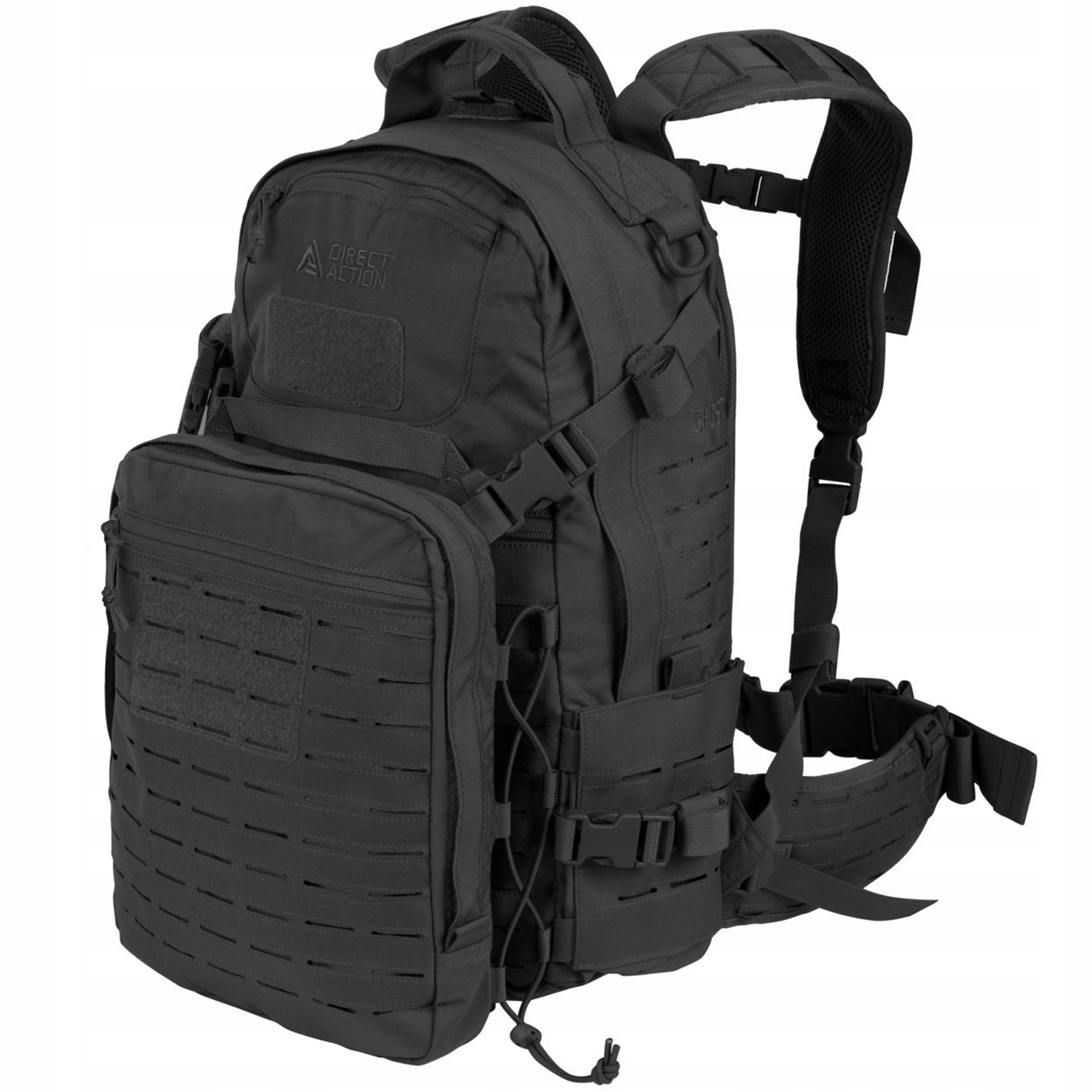 Direct Action Wanderrucksack, GHOST MkII Cordura, Molle, 28L + 3.5L Tasche Schwarz