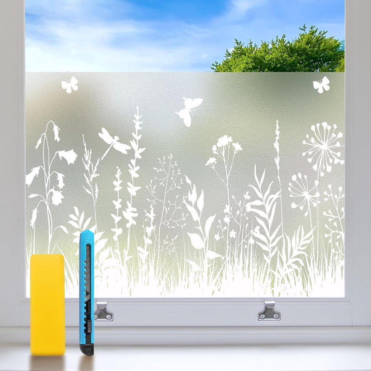 Ondoorzichtige privacyfolie voor ramen - 445 x 200 cm