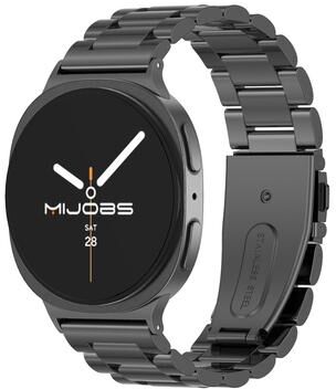Everyday Crate MIJOBS Samsung Galaxy Watch8 Classic Stainless Steel Watch Band With Protective Case black