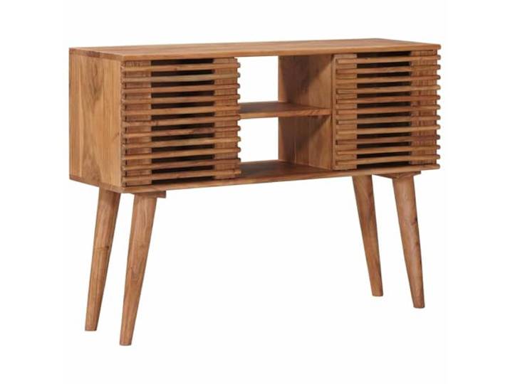HKLGBVCR Beistelltisch, handgefertigt, Akazie, 100 x 30 x 75 cm