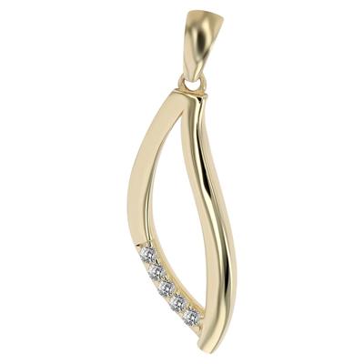 Kettenanhänger ADELIA´S "trendiger Schmuck Anhänger aus 925 Sterling Silber", gold, Schmuckanhänger, Damen, Silber 925 (Sterlingsilber), Kettenanhänger