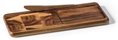 Kalmar Home End Grain Cheese Board with Knife