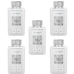 Homematic IP 5er-Set Heizkörperthermostat eTRV-F, Thermostat, Weiss