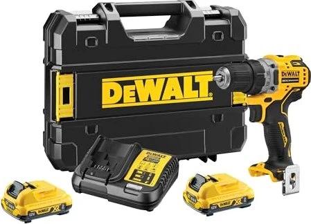Dewalt Akku-Bohrschrauber DCD701D2, 12Volt (gelb/schwarz, 2x Li-Ion XR Akku 2Ah, in T STAK Box)