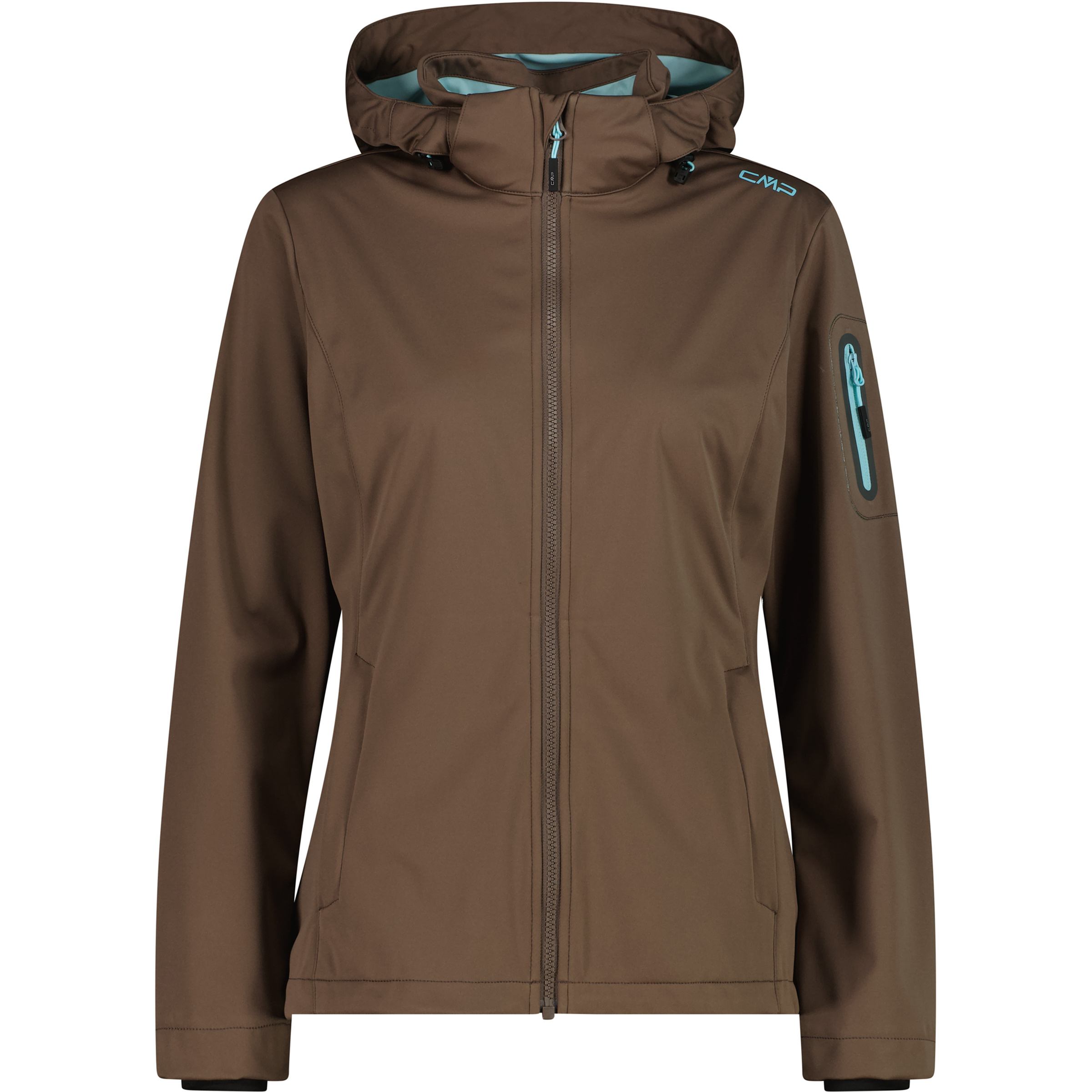 CMP Light Softshell Damen Softshelljacke braun Größe M Trekking Wasserabweisend Wasserabweisend