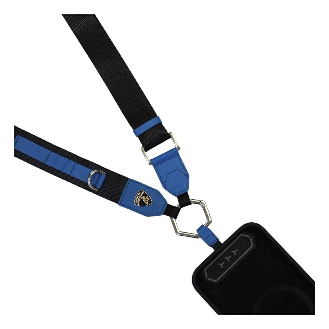 Audi Universal Lamborghini D1 Crossbody Webbing Strap blue (LB-CBLWSGL-TE/D1-BE)